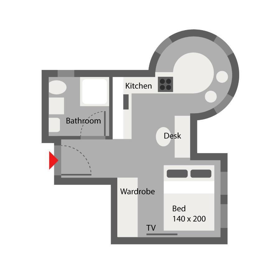 Little Castle Near Airport And Messe Appartement